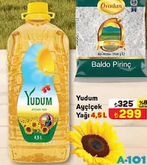 YUDUM AYÇİCEK YAĞI 4,5 L YUDUM AYÇİCEK YAĞI 4,5 L